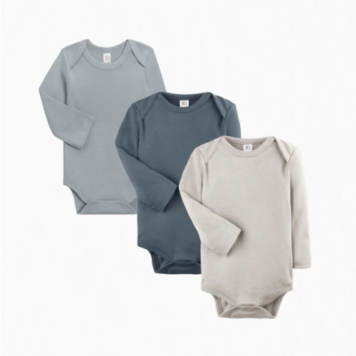 3-Pack Long Sleeve Bodysuit Bundle