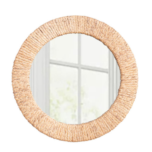 Highland Dunes Straw Rope Wall Mirror & Reviews | Wayfair