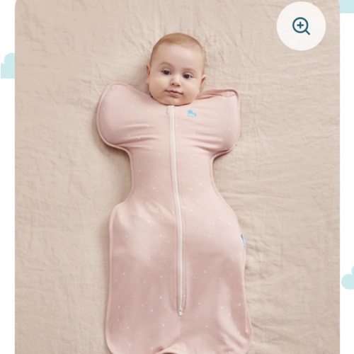 Swaddle Up™ 1.0 TOG Cotton Powder Pink Twinkle