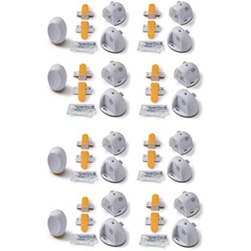 Safety 1st Adhesive Magnetic Lock System - 16 Locks & 4 Keys, White