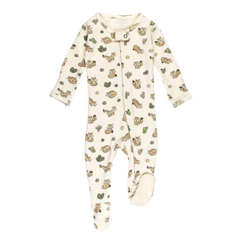 Organic 2-Way Zipper Footie in Little Fox – L'ovedbaby