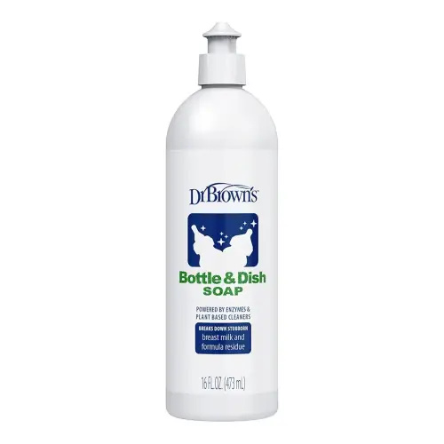 Dr. Brown's Bottle & Dish Soap for Baby Bottles and Baby Accessories, Plant-Derived, Fragrance-Free, 16 fl oz, 1 Pack