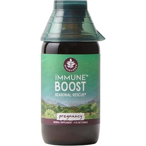 WishGarden Herbs Immune Boost for Pregnancy - Plant-Based Herbal Immune Support Supplement w/Echinacea, Immune Boost Tincture for Pregnant & Postpartum Moms, Pregnancy-Safe Immune System Support, 4oz