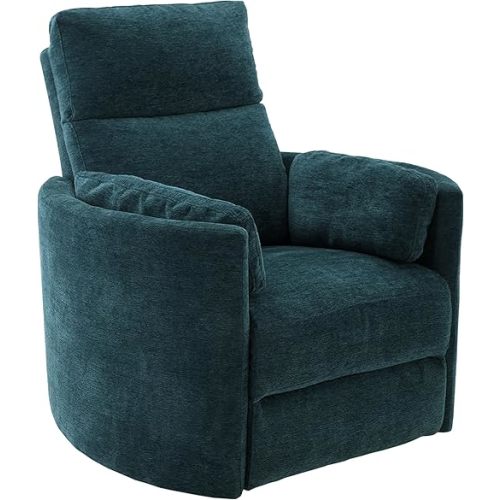 Parker Living Radius - Peacock Power Swivel Glider Recliner for Adults with USB and Type-C Ports, Single Sofa Chair for Living Room