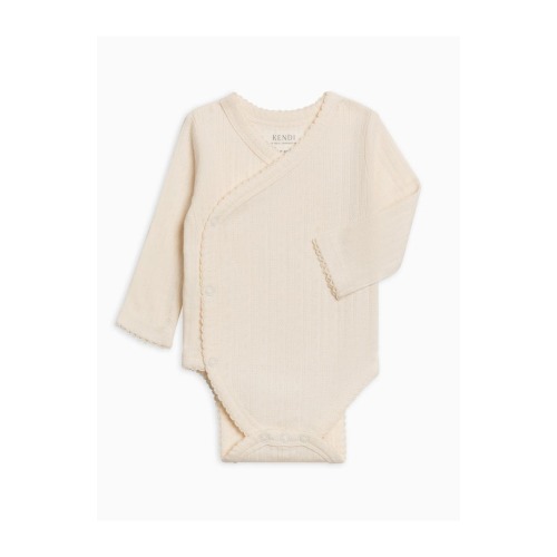 Hilda Pointelle Kimono Bodysuit, Newborn