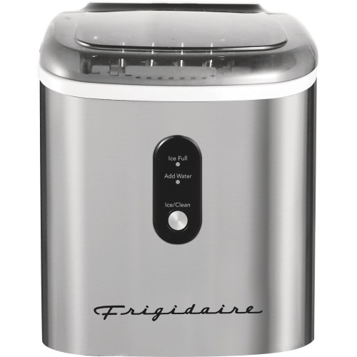 26-lb Retro Countertop Ice Maker with Self-Clean – Stainless Steel Stainless Steel-EFIC103-SC | Frigidaire