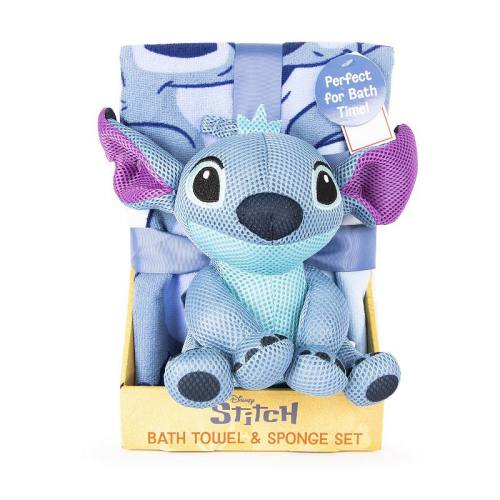 Disney's Stitch Bath Towel & Sponge Set