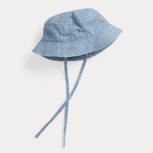 Indigo Cotton Chambray Hat