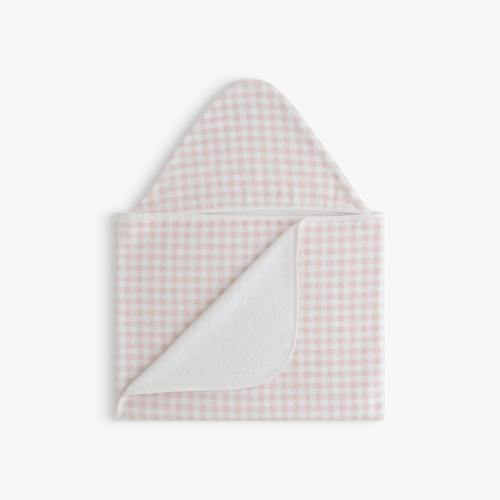 Picnic Gingham Children's Hooded Towel - Pink