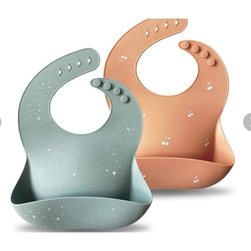 Silicone Baby Bib - 2 Pack
