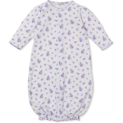 Kissy Kissy Baby Girls Infant Rose And Blooms Lilac Print Convertible Gown