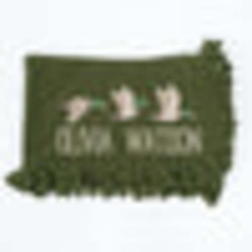 Personalized Mallard Duck Knit Baby Blanket
