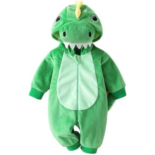 Baby Dinosaur Onesie Costume Halloween Infant Dinosaur Dress Up Outfit