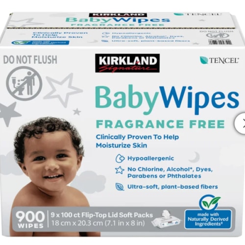 Kirkland Signature Baby Wipes Fragrance Free, 900-count | Costco