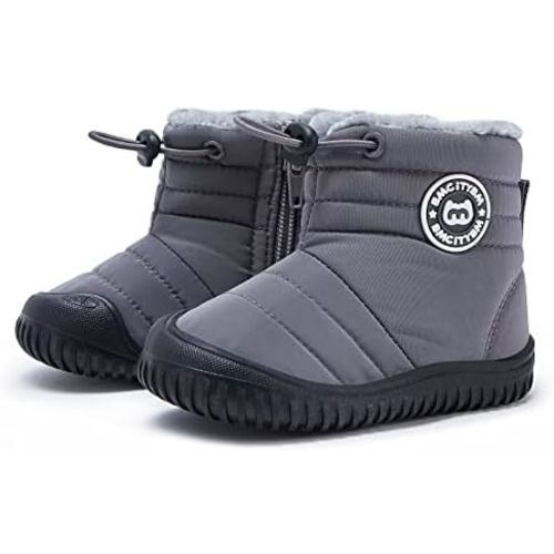 BMCiTYBM Toddler Baby Snow Boots Winter Shoes Boys Girls Cold Weather Baby Faux Fur Shoes