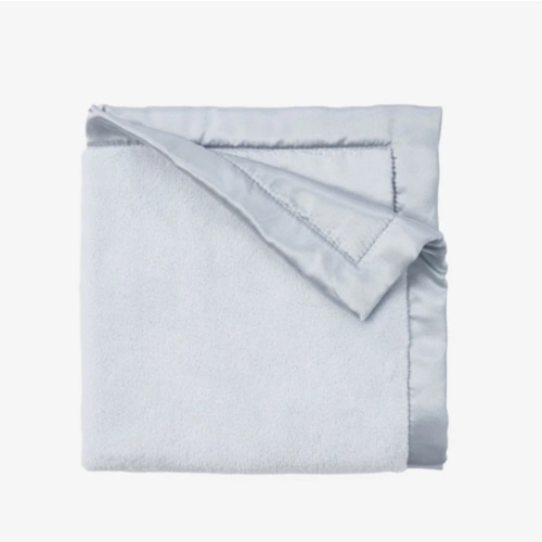 Pale Blue Coral Fleece Baby Security Blanket