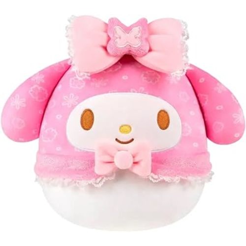 Squishmallows 8" Original Hello Kitty and Friends My Melody (50th Anniversary) with Floral Hood