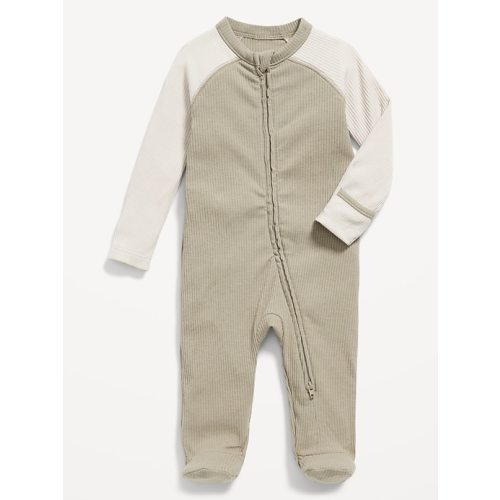 Printed 2-Way-Zip Sleep & Play Footed One-Piece for Baby | Old Navy