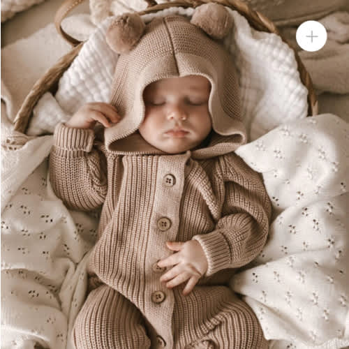 Little B's Classic Hoodie Jumpsuit - Cacao