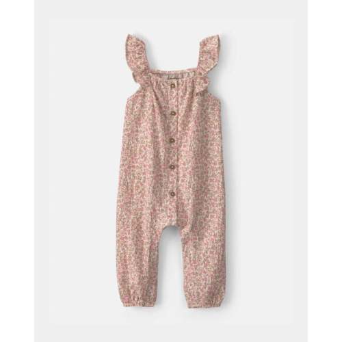 Baby Girl Floral Jumpsuit - Pink | Carter's