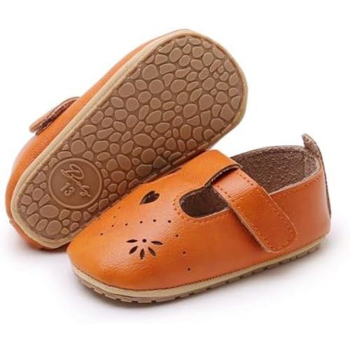 RVROVIC Baby Girl Moccasins Princess Sparkly Mary Jane Dresses Shoes Premium Lightweight Soft Sole Crib Shoes Toddler Shoes