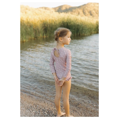 Charlotte Ruffle Rashguard Swimsuit