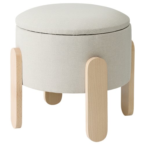 FÖRLUNDA Pouffe - with storage/Vissle beige