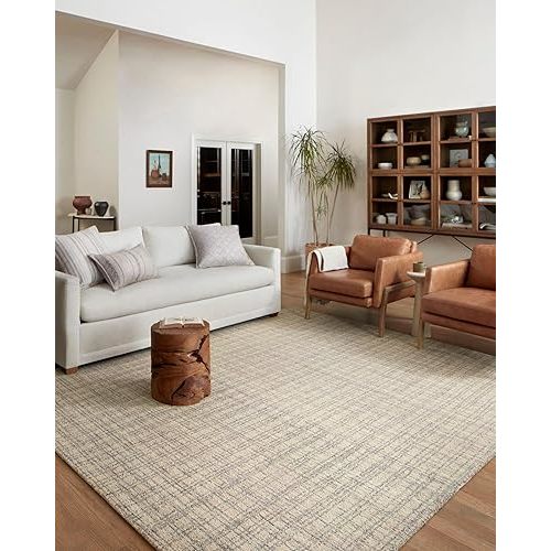 Loloi Chris Loves Julia Polly Collection POL-03 Area Rug 5'-0" x 7'-6" Antique/Mist Rectangular 0.38" Thick