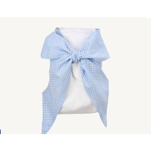 Bow Swaddle ® - Breakers Blue Seersucker