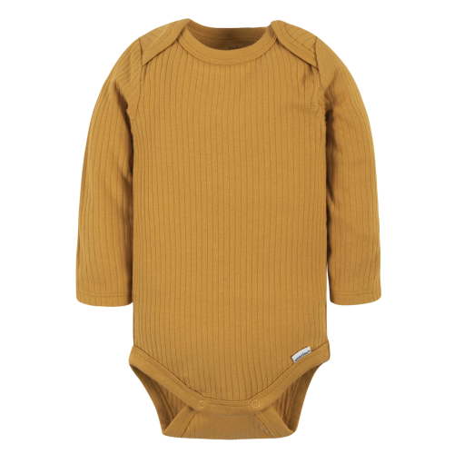 Modern Moments by Gerber Baby Boys Long Sleeve OnesiesÂ® Brand Bodysuit, (NB - 12M)