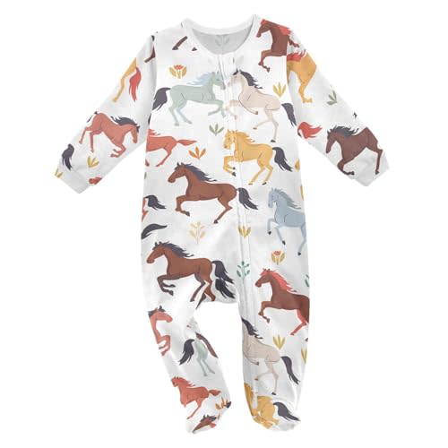 vvfelixl Halloween Pumpkins Orange Lantern Baby Sleepers For Girl Boys Newborn Baby Play One-Piece Footies For 0-24 Months