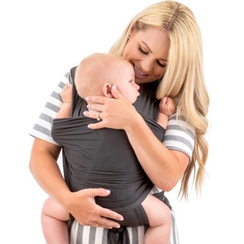 WeeSprout Baby Wraps Carrier - Child Sling for Newborn and Infant - One Size Fits All - Vintage Black