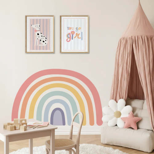 Rainbow Pastel Wall Decal