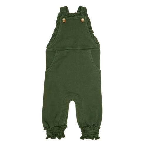 Forest | Organic French Terry Ruffle Overall 0-3m
