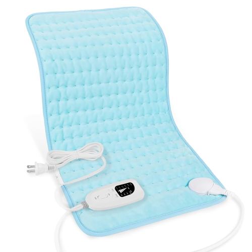 Heating Pad-Electric Heating Pads for Back,Neck,Abdomen,Moist Heated Pad for Shoulder,Knee,Hot Pad for Arms and Legs,Dry&Moist Heat & Auto Shut Off(Baby Blue, 12''×24'')