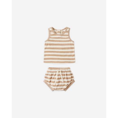 Terry Tank + Short Set Sky Stripe