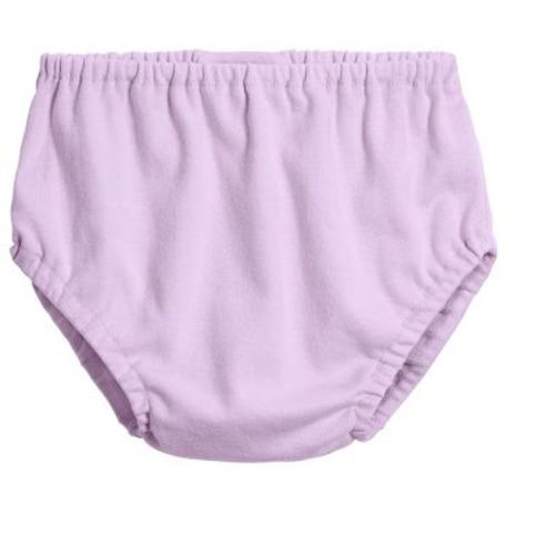 City Threads USA-Made Girls and Boys Soft Cotton Diaper Cover | Lavender - 3-6M