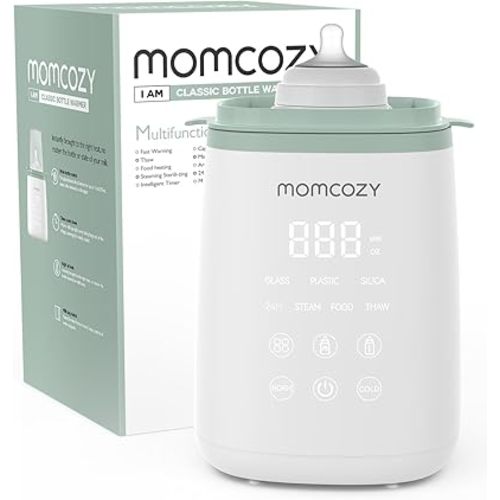 Momcozy Baby Bottle Warmer - White/Sage