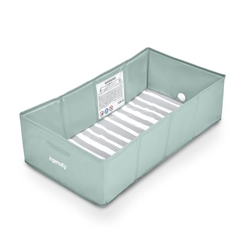 Ingenuity Tuckaway Toddler Folding Tub, Converts Shower to Tub, Folds to Store, Easy to Clean, No Assembly Required, Portable Baby Bathtub for Travel, 12M-5Y