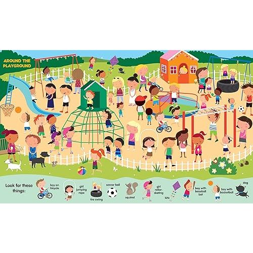 Search & Find: Around the Neighborhood – Fun Hidden Picture Board Book