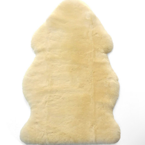 Sheepskin Rug for Babies, 100% Natural, Shorn Lambskin Wool, 2 x 3 Feet, Flax