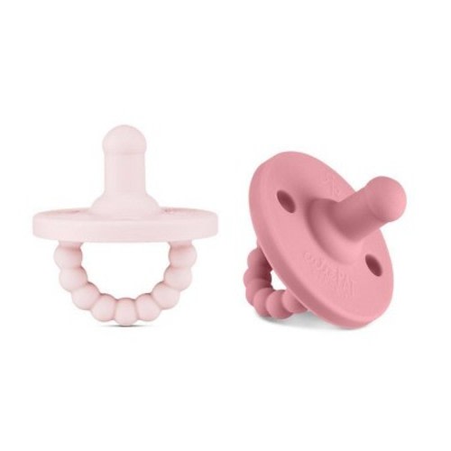 Ryan & Rose Round Pacifier - Girl - 2pk