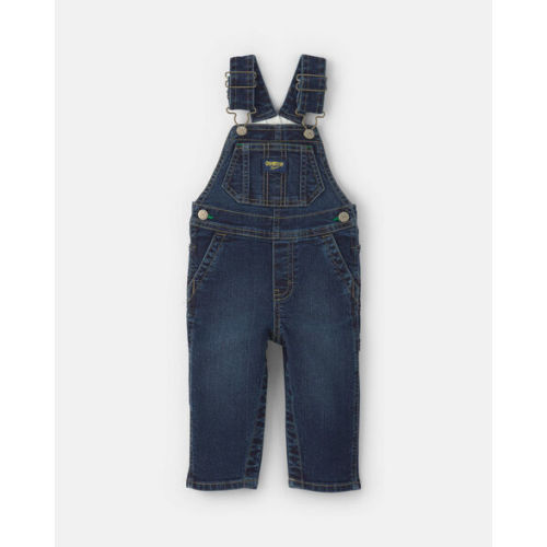 Baby Elastic Strap Denim Overalls - Dark Wash - OshKosh B'gosh | Carter's
