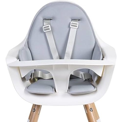Childhome Evolu One.80° High Chair Seat Cushion, Compatible with Childhome Evolu One.80° high Chair, Soft Padded Seat Cushion, Machine Washable, High Chair Sold Separately, Light Grey