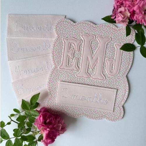 Initial Month Plaque in Floral – Little Happies