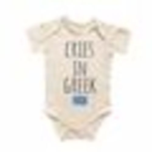 Greek Greece Cry Newborn Baby Onesie® Bodysuit GS1 Multicolor 0-3M