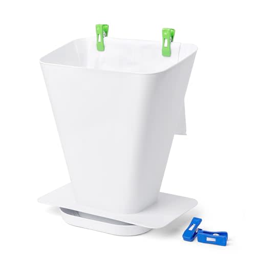 TinyTide Cloth Diaper Spray Shield Bucket for Toilet - RinseBuddy | Helps Contain Splatter, Spray, Splash and Debris During Rinsing of Cloth Diapers, Shoes, Clothing in Hands-Free Bucket