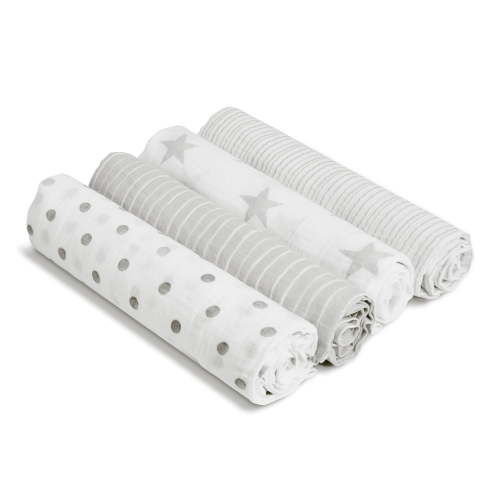 aden + anais, Cotton Muslin Swaddle Blanket, 44" x 44", Dusty