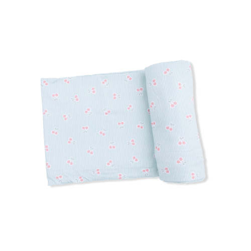 Stretch Swaddle, Tiny Cherry Stripe