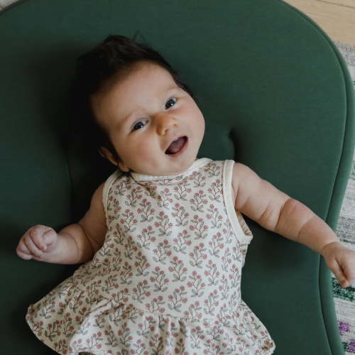 Snuggle Me Curve Lite Baby Lounger - Moss